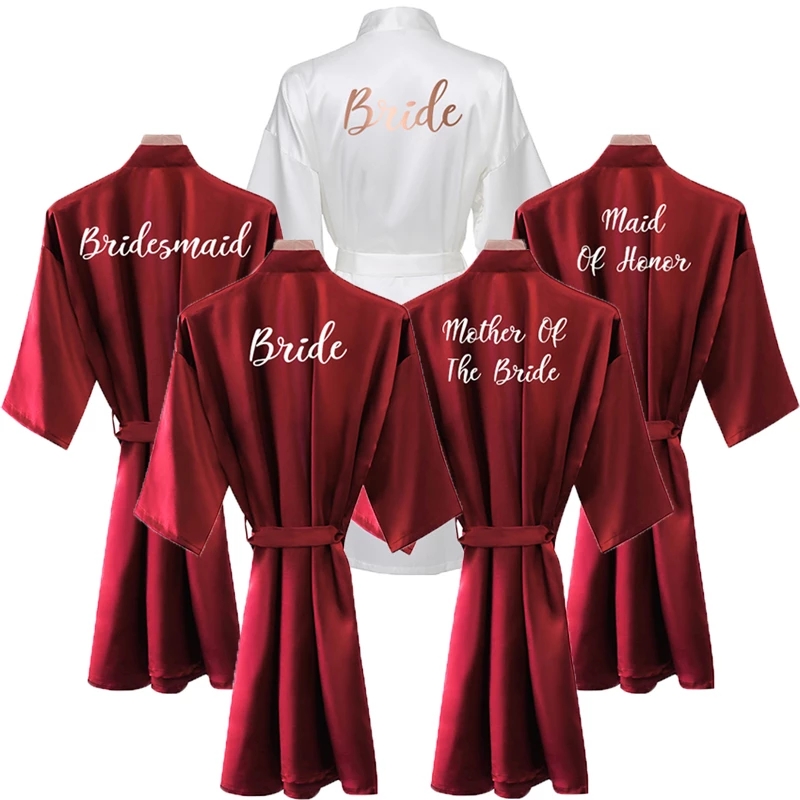 Women'S Formal Wear Wedding - Szata panny młodej damska bordowa szata
