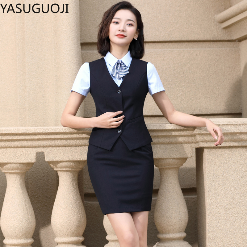 Women Formal Wear Vest - YASUGUOJI elegancka moda damska kamizelka odzież