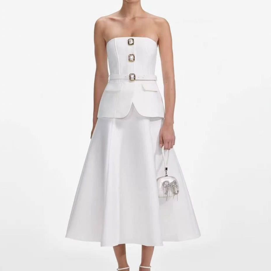 Damski seksowny top bez ramiąc – Women Formal Wear For Meeting recenzja i cena