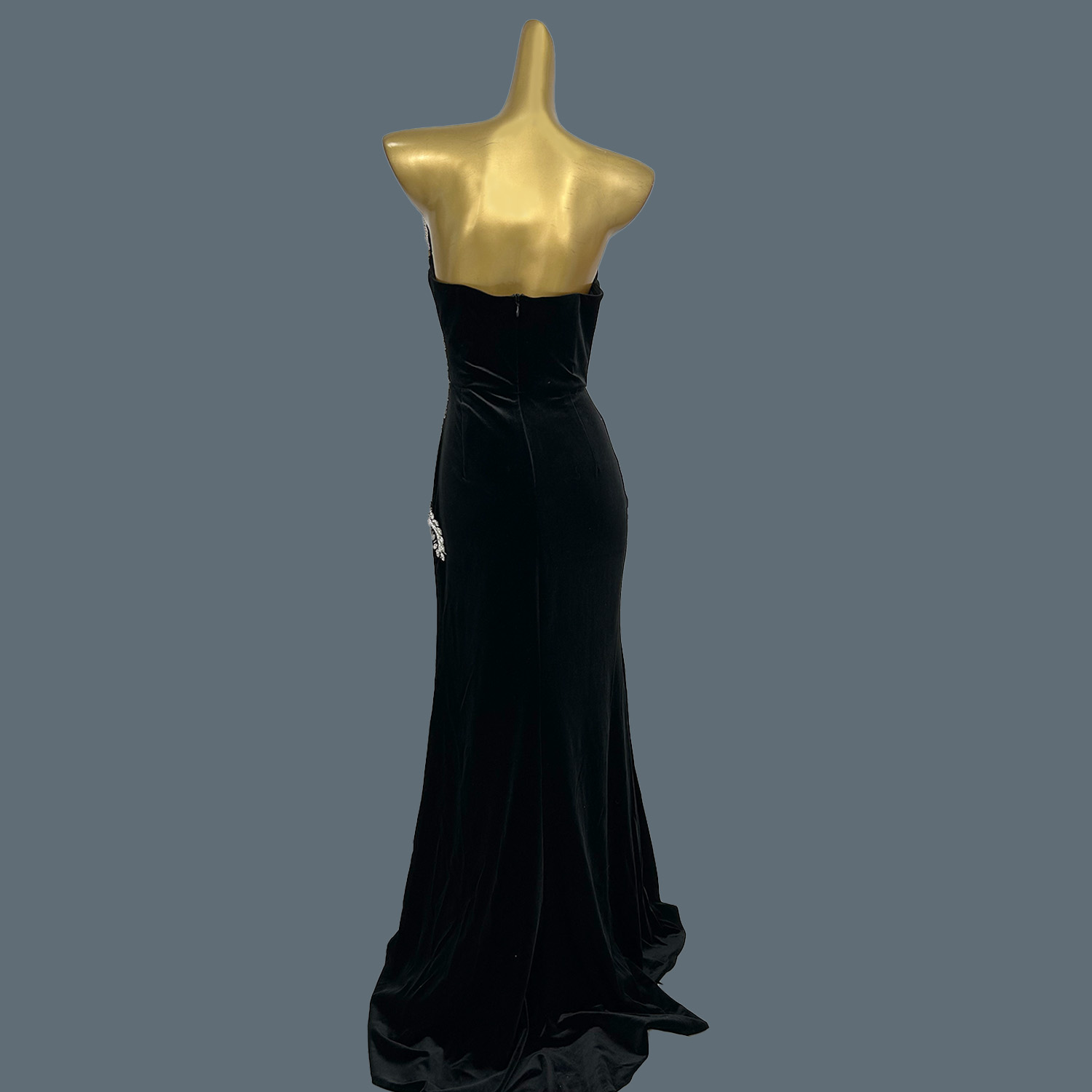 Czarna aksamitna suknia do zie – Women Formal Wear Photoshoot recenzja i cena