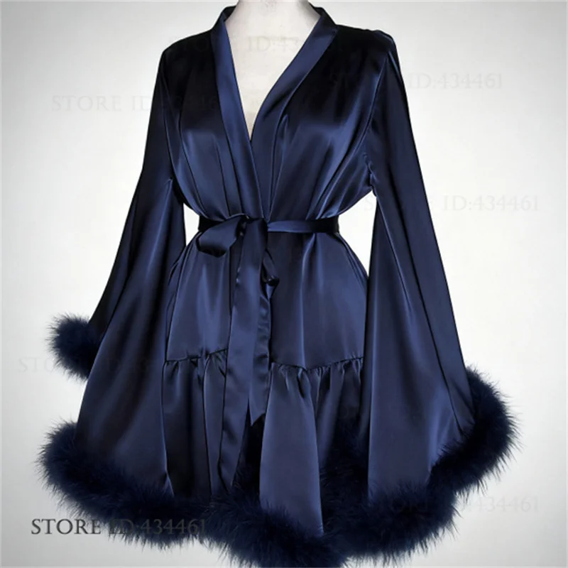 Luksusowy szlafrok damski z sz – Women'S Formal Wear Wedding recenzja i cena
