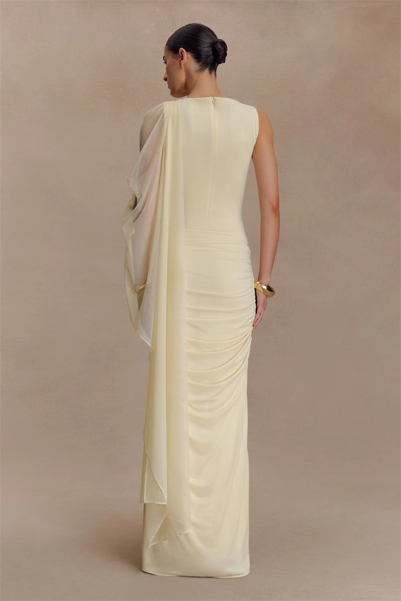 Żółta Sukienka Wieczorowa Dams – Women'S Holiday Formal Wear recenzja i cena
