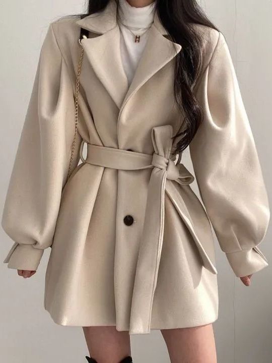 Wełniany płaszcz w stylu korea – Tailored Coat Wool recenzja i cena