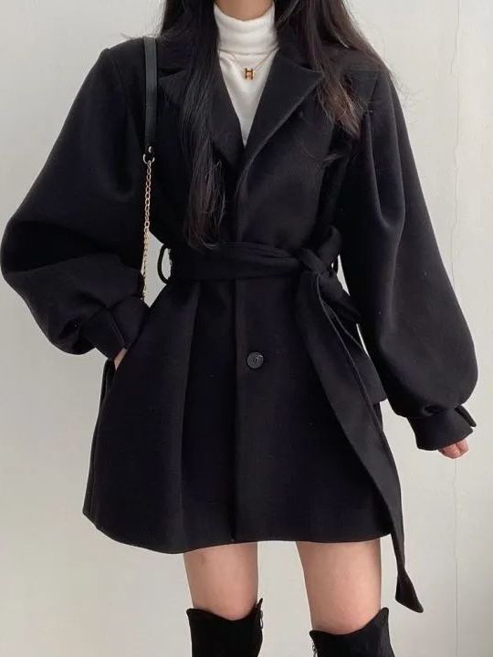 Wełniany płaszcz w stylu korea – Tailored Coat Wool recenzja i cena