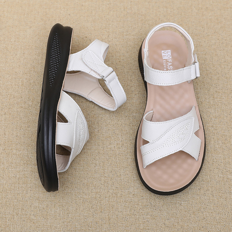 Czarne skórzane sandały damski – Formal Women Daily Wear Sandals recenzja i cena