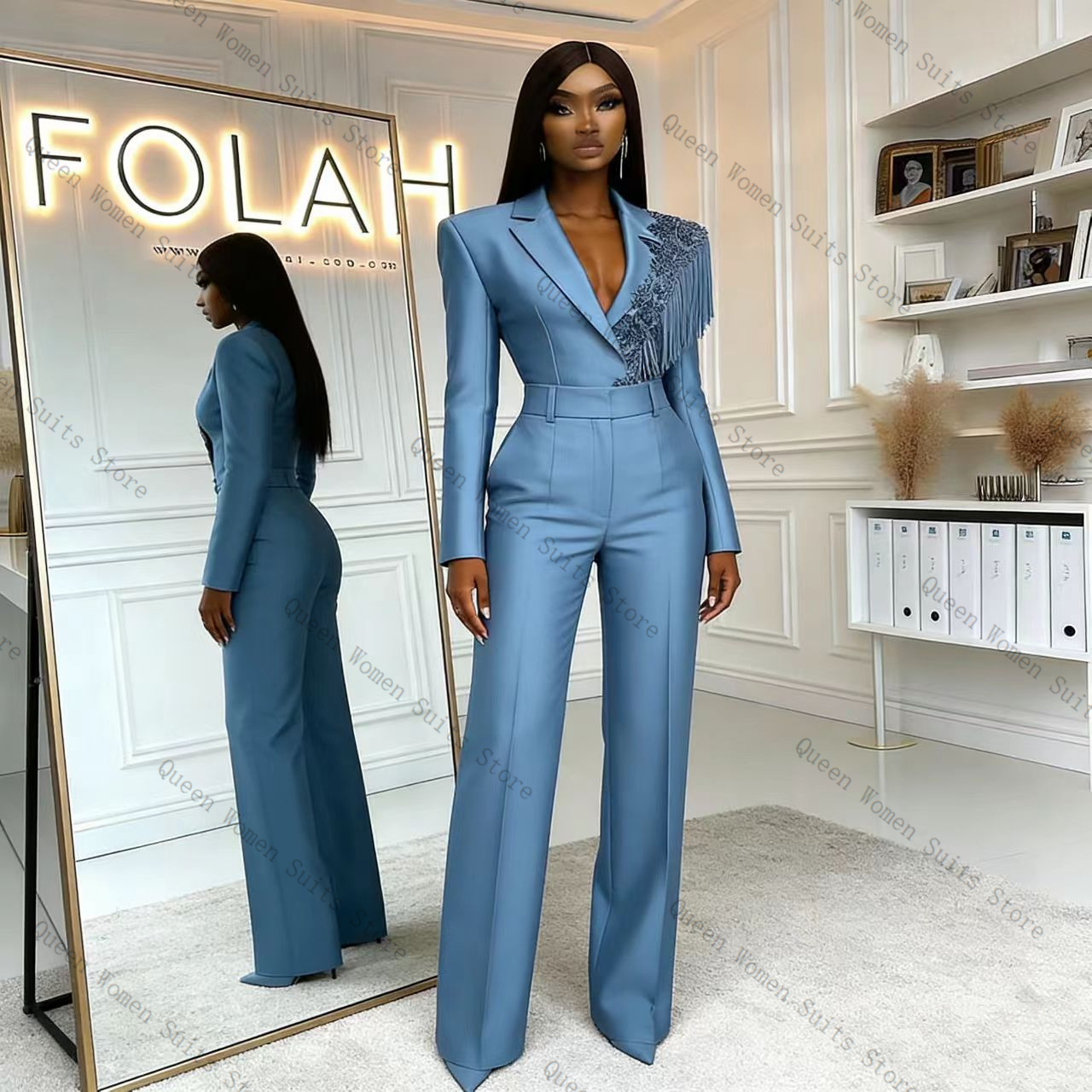 Damski garnitur z frędzlami, n – Women'S Formal Wear Jackets recenzja i cena