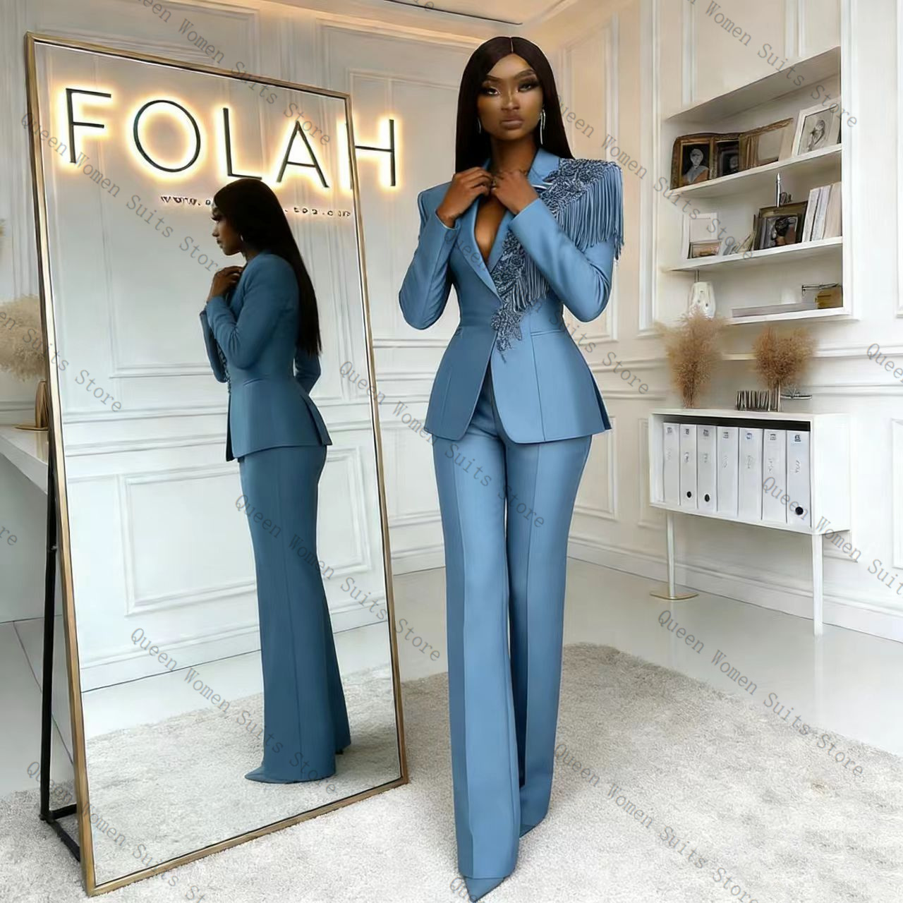 Damski garnitur z frędzlami, n – Women'S Formal Wear Jackets recenzja i cena