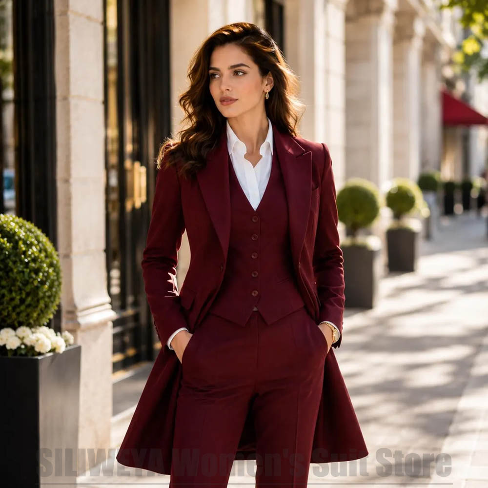 Elegancki damski garnitur 3-cz – Women Formal Wear Vest recenzja i cena