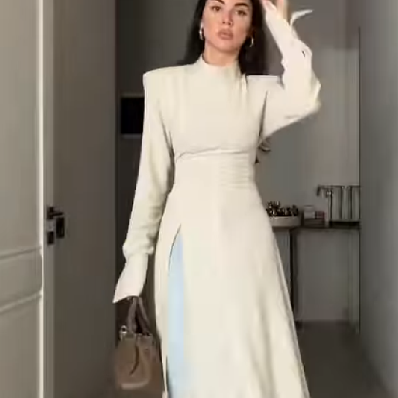 Damska codzienna sukienka maxi – Women Formal Wear For Meeting recenzja i cena