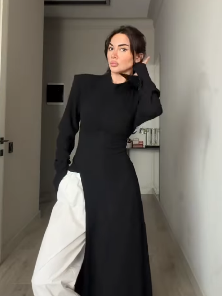 Damska codzienna sukienka maxi – Women Formal Wear For Meeting recenzja i cena