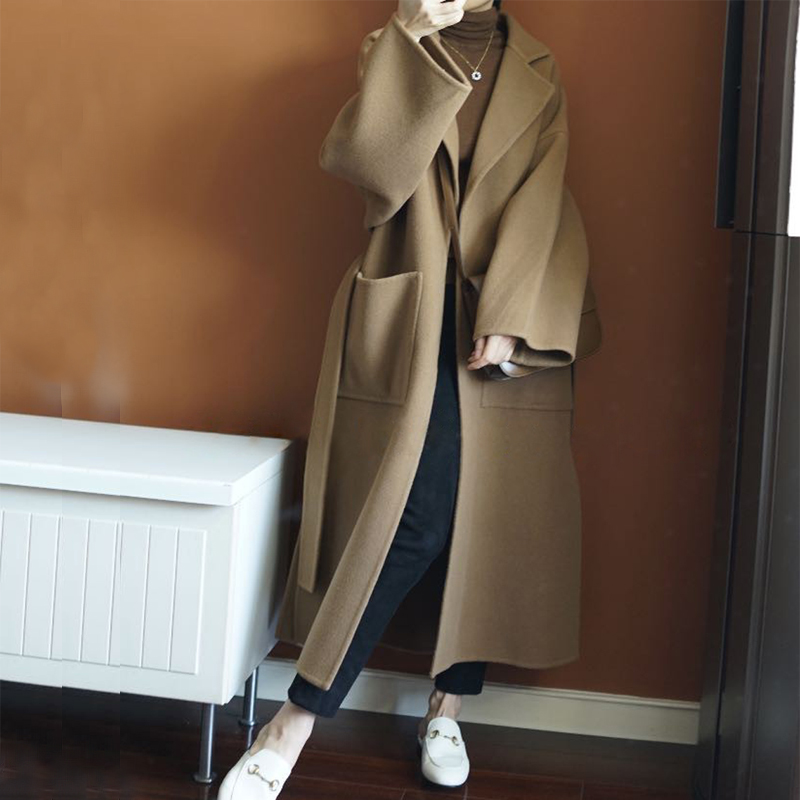 Elegancki damski długi płaszcz – Women Formal Wear Coat recenzja i cena