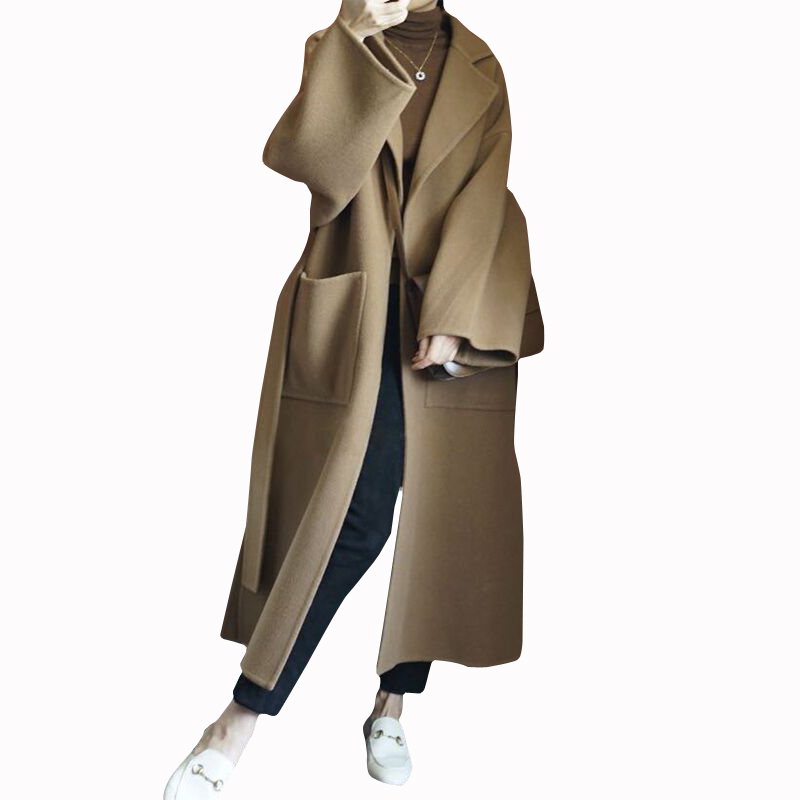 Elegancki damski długi płaszcz – Women Formal Wear Coat recenzja i cena