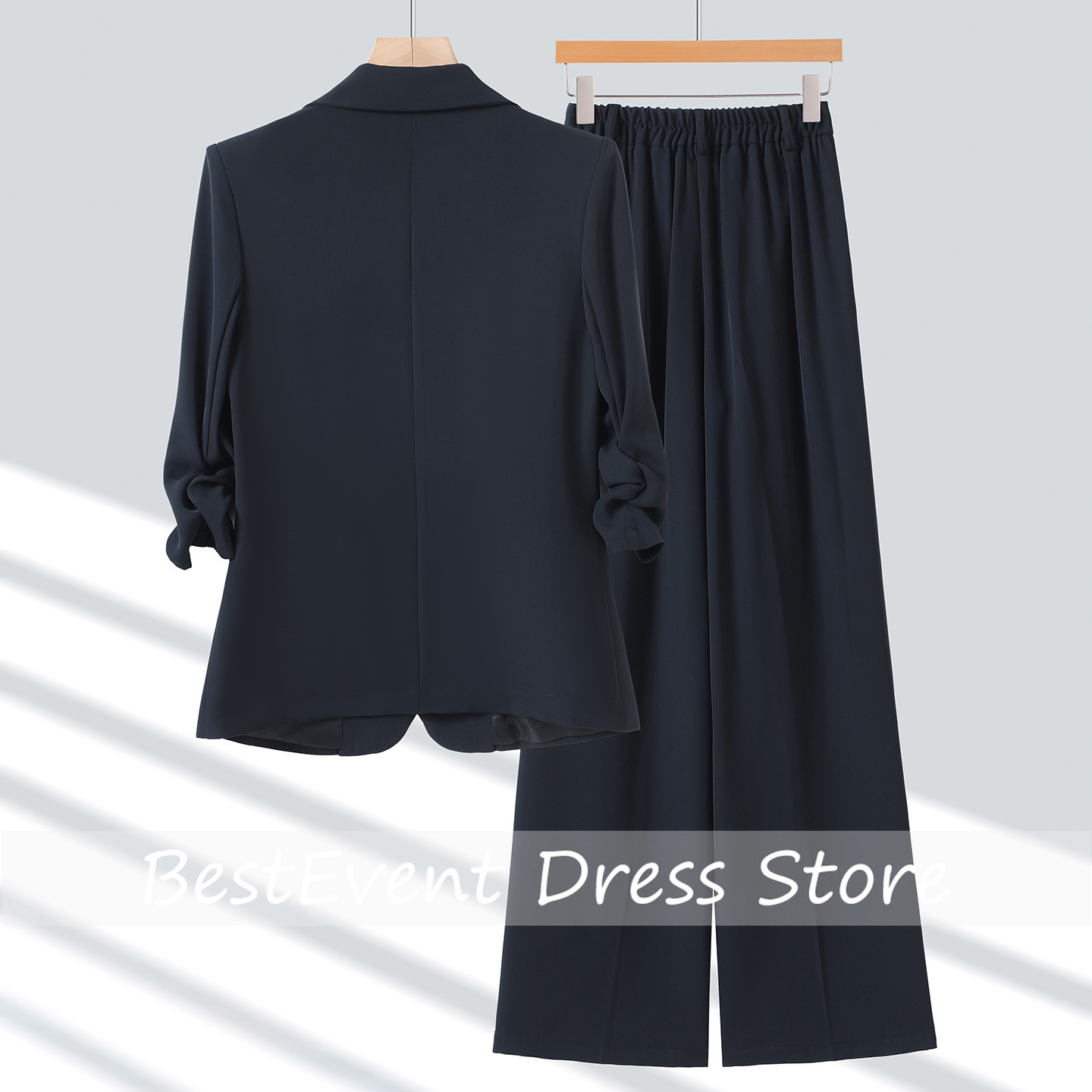 Jasnoniebieska damska marynark – Blazer Set Women Formal recenzja i cena