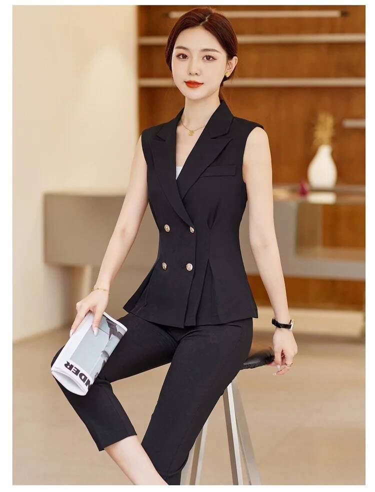 Eleganckie damskie garnitury z – Women Formal Wear Vest recenzja i cena