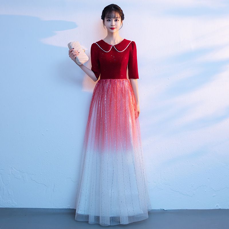 Elegancka czerwona suknia wiec – Women Formal Wear For Meeting recenzja i cena